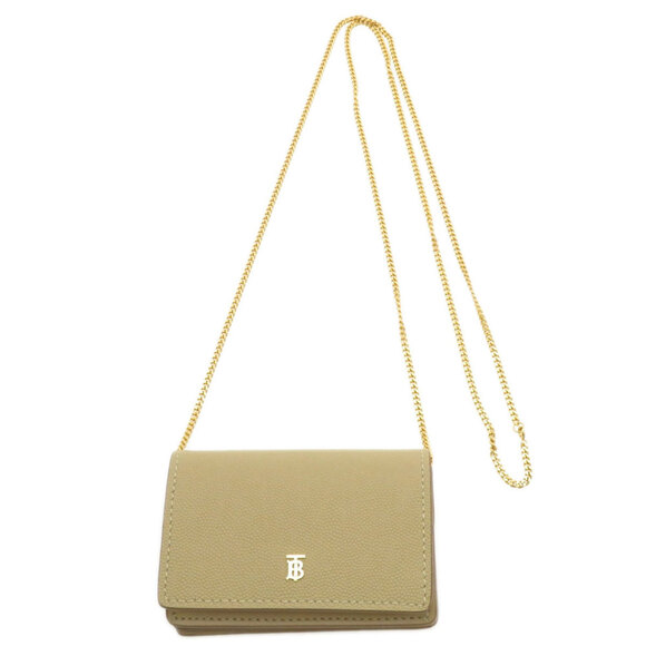 BURBERRY Beige Leather Wallet - Picture 1 of 11